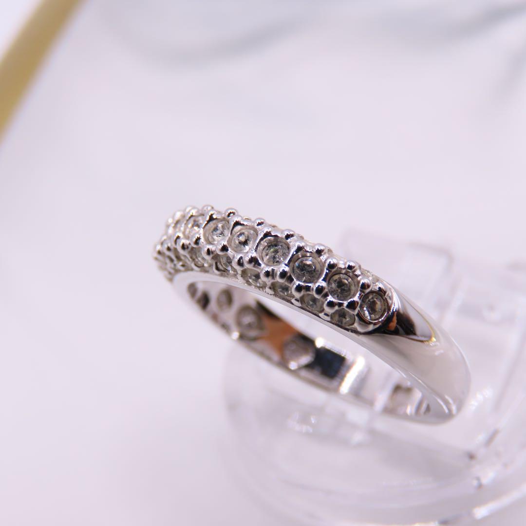 Swarovski スワロフスキー リング シルバー ラインストーン 14号