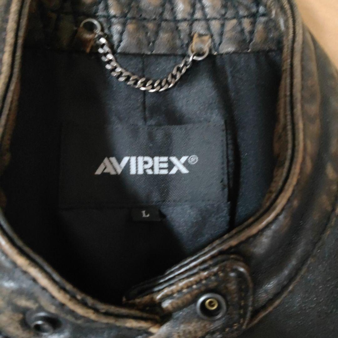 アヴィレックスAVIREXレザージャケット革ジャン Ｌサイズ