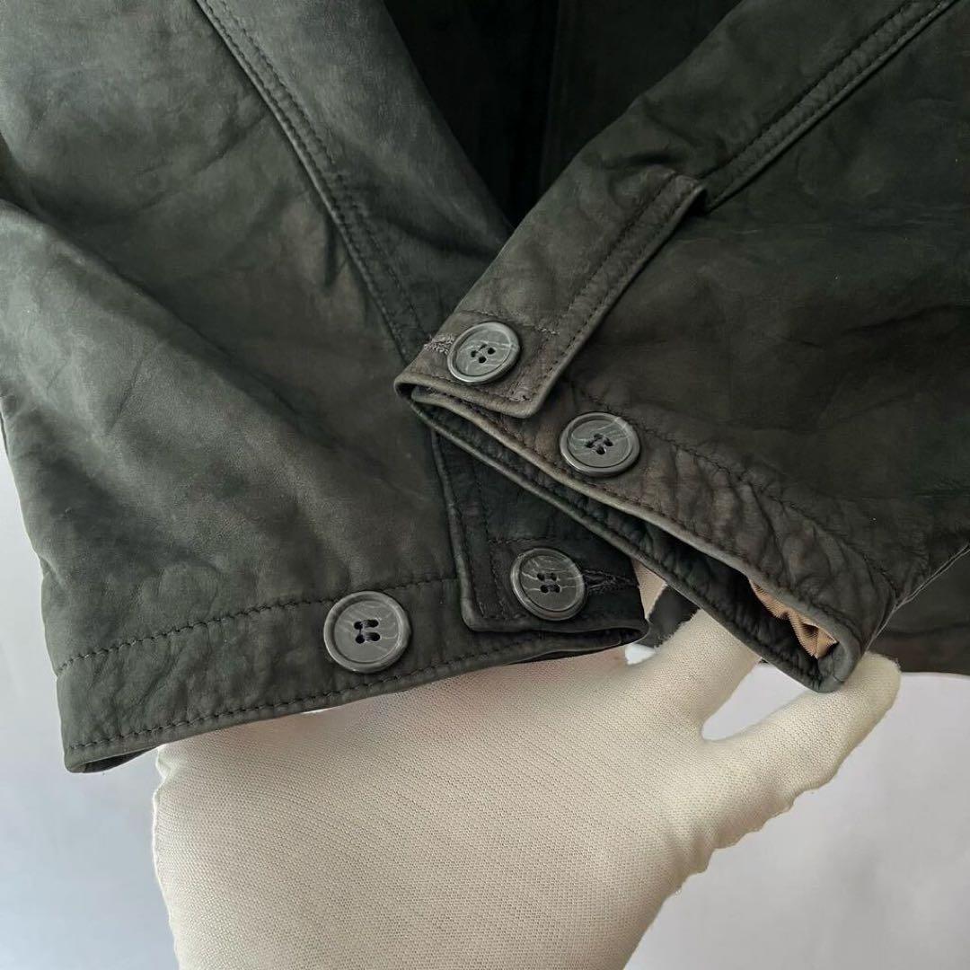 【黒】 90s GOLDEN BEAR ヌバック ハンティングジャケット M