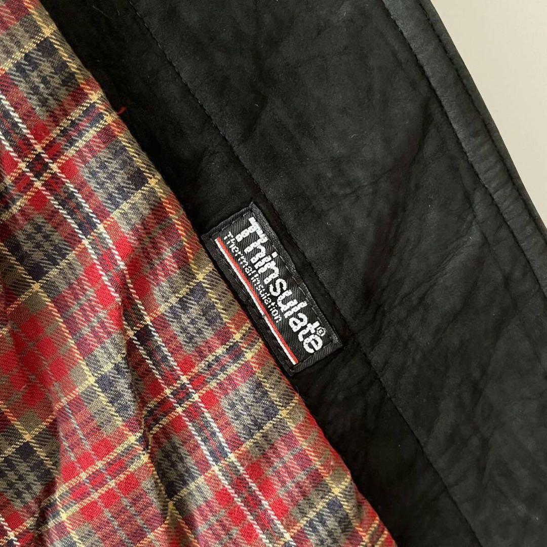 【黒】 90s GOLDEN BEAR ヌバック ハンティングジャケット M