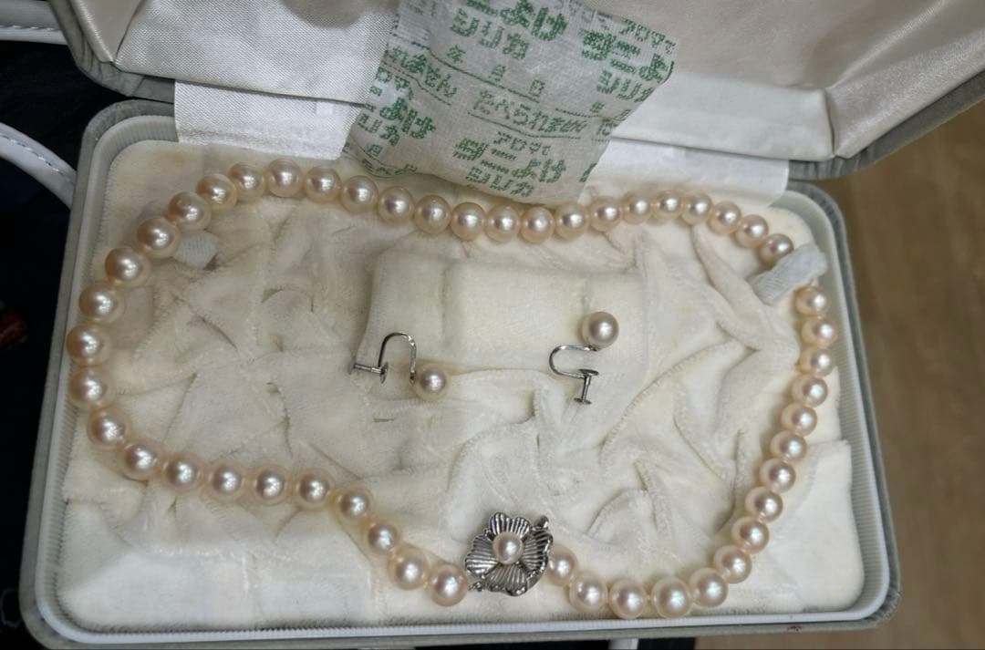 真珠 ネックレス イヤリングセット