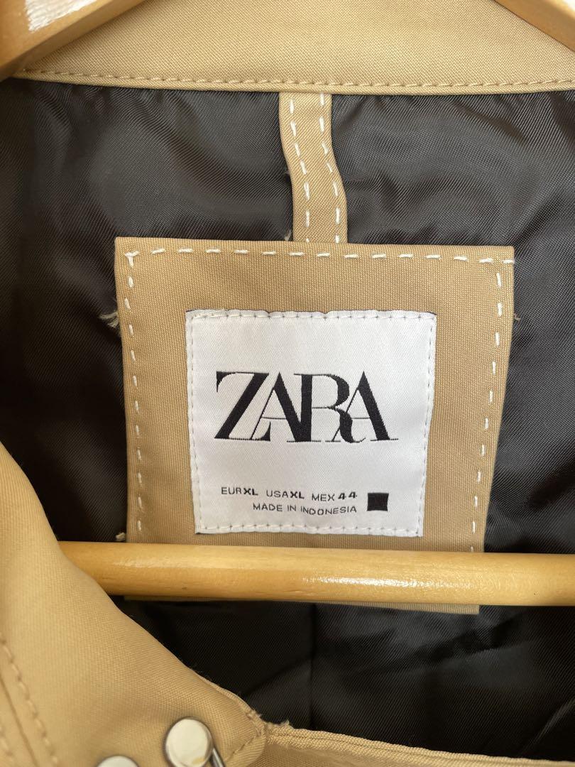 ZARA トレンチコート　メンズトレンチコート　ベージュ