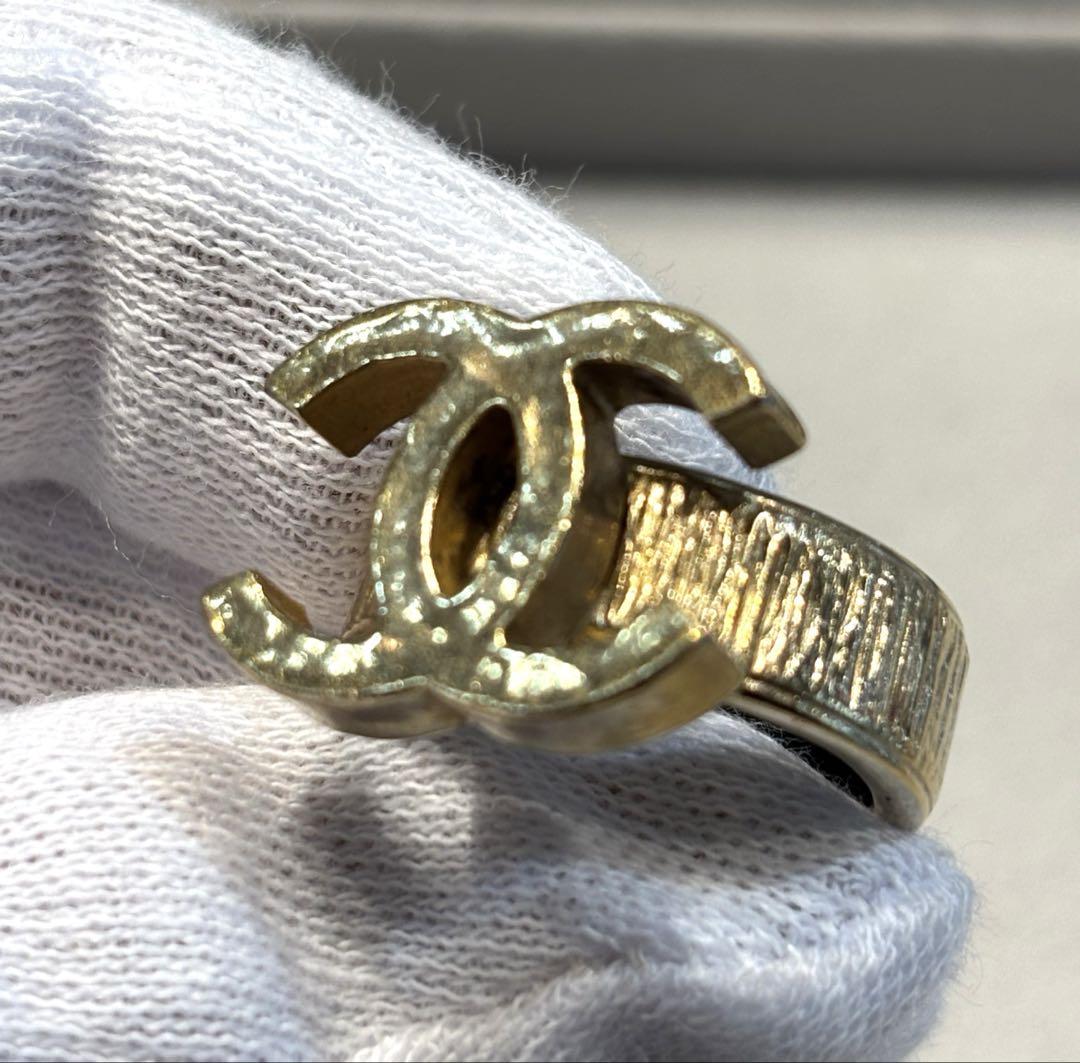 CHANEL ダブルCロゴ リング　14号 CHANEL ゴールド ダブルCロゴリング - メルカリ