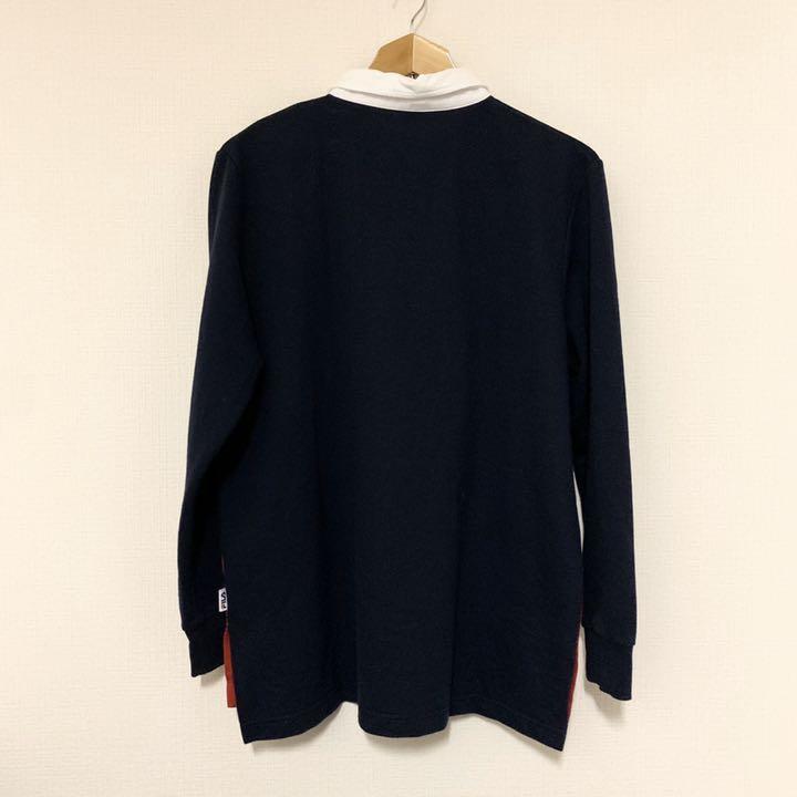 のサイズ➯ FILA 刺繍ビッグ ロゴ ksriV-m27433302744 ITA ビンテージラグビーシャツ フィラ