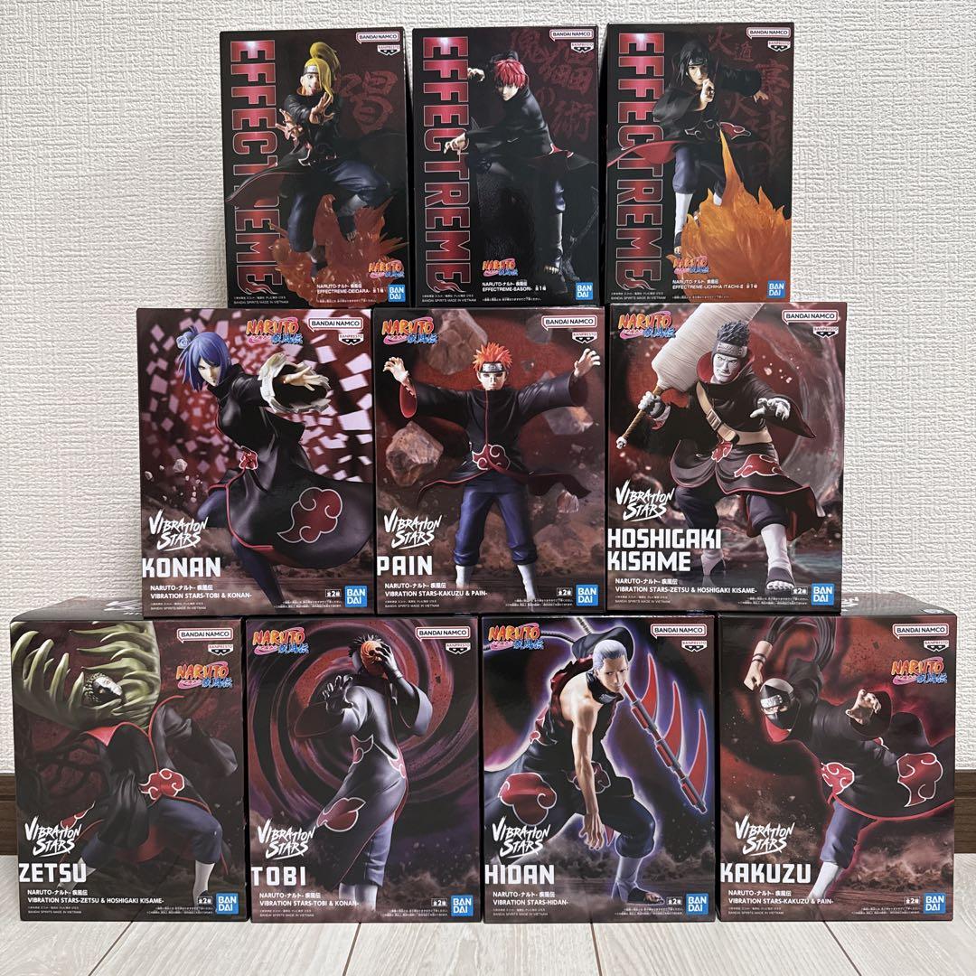 NARUTO ナルト疾風伝 暁 全10種 フィギュア セット - メルカリ