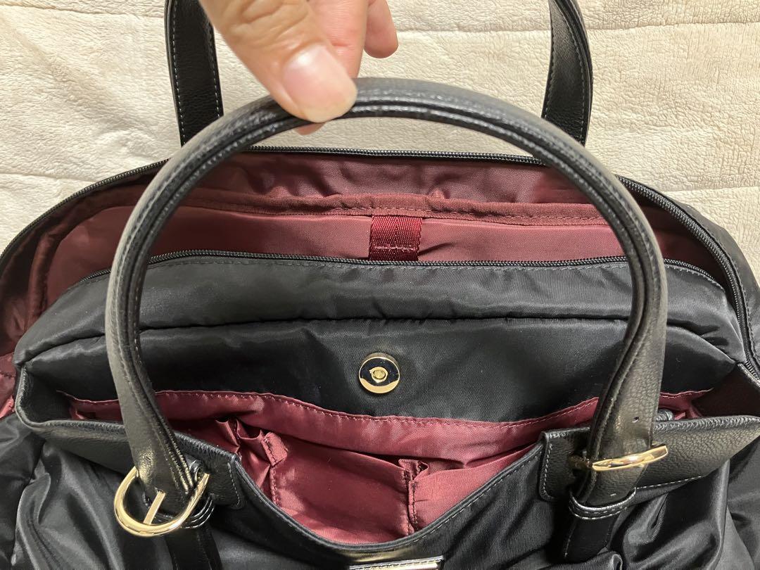 美品　目々澤カバン　2Way　ビジネス　小旅行　大容量　PC　B4収納可　軽量