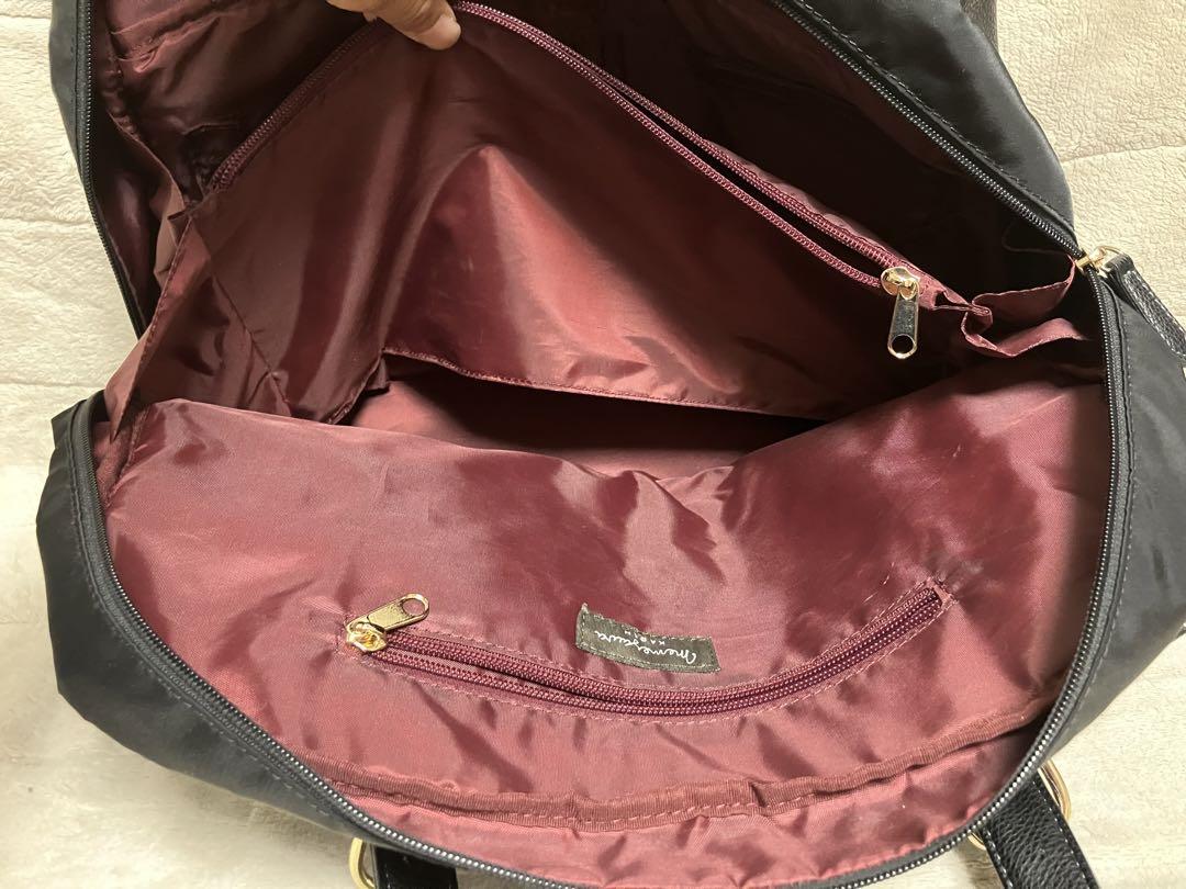 美品　目々澤カバン　2Way　ビジネス　小旅行　大容量　PC　B4収納可　軽量