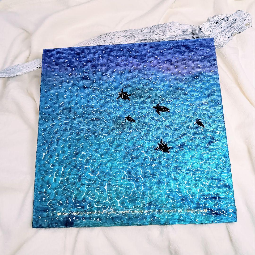レジンアート 凹凸 海 水面アート No1