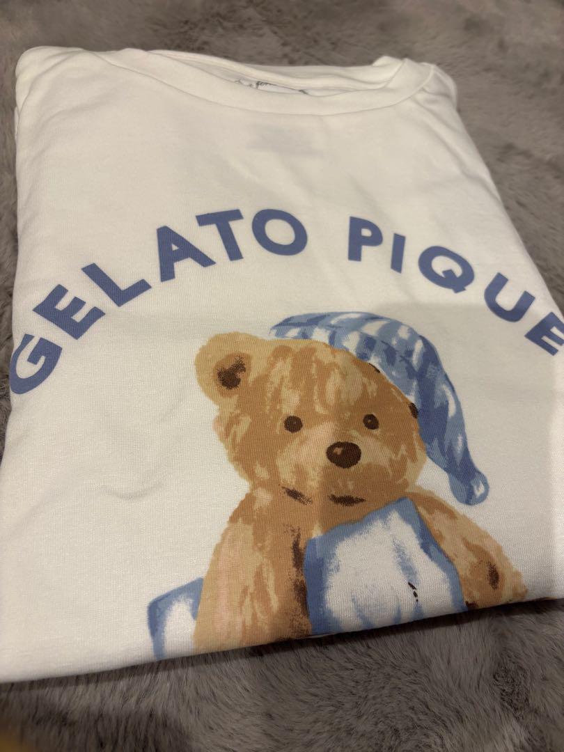 半額以下で買えるクーポン特集 新品❤︎タグ付き】ジェラートピケ Good Night BEAR柄 ロンT ルームウェア・パジャマ