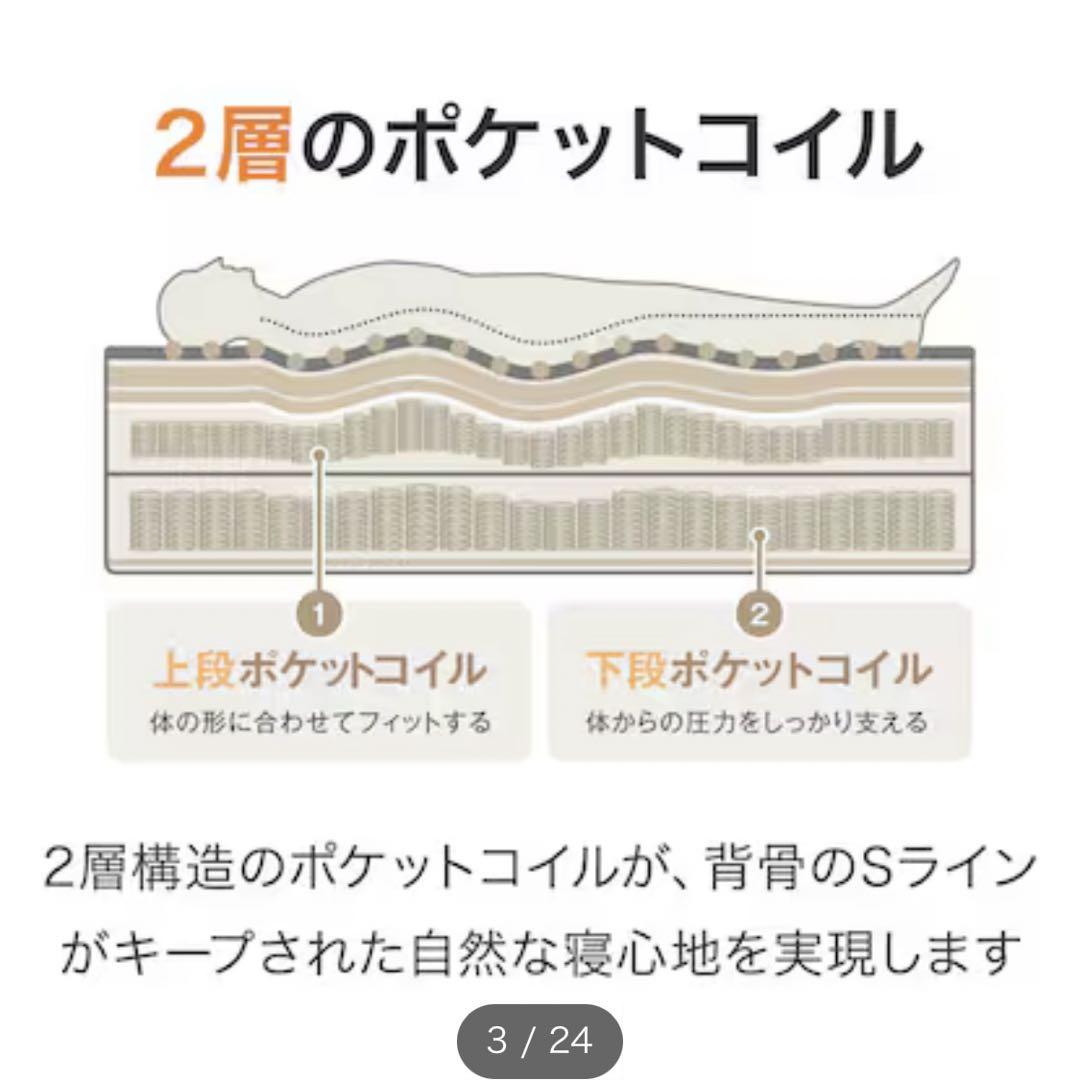 美品★ニトリ★シングルマットレスNスリープCH3