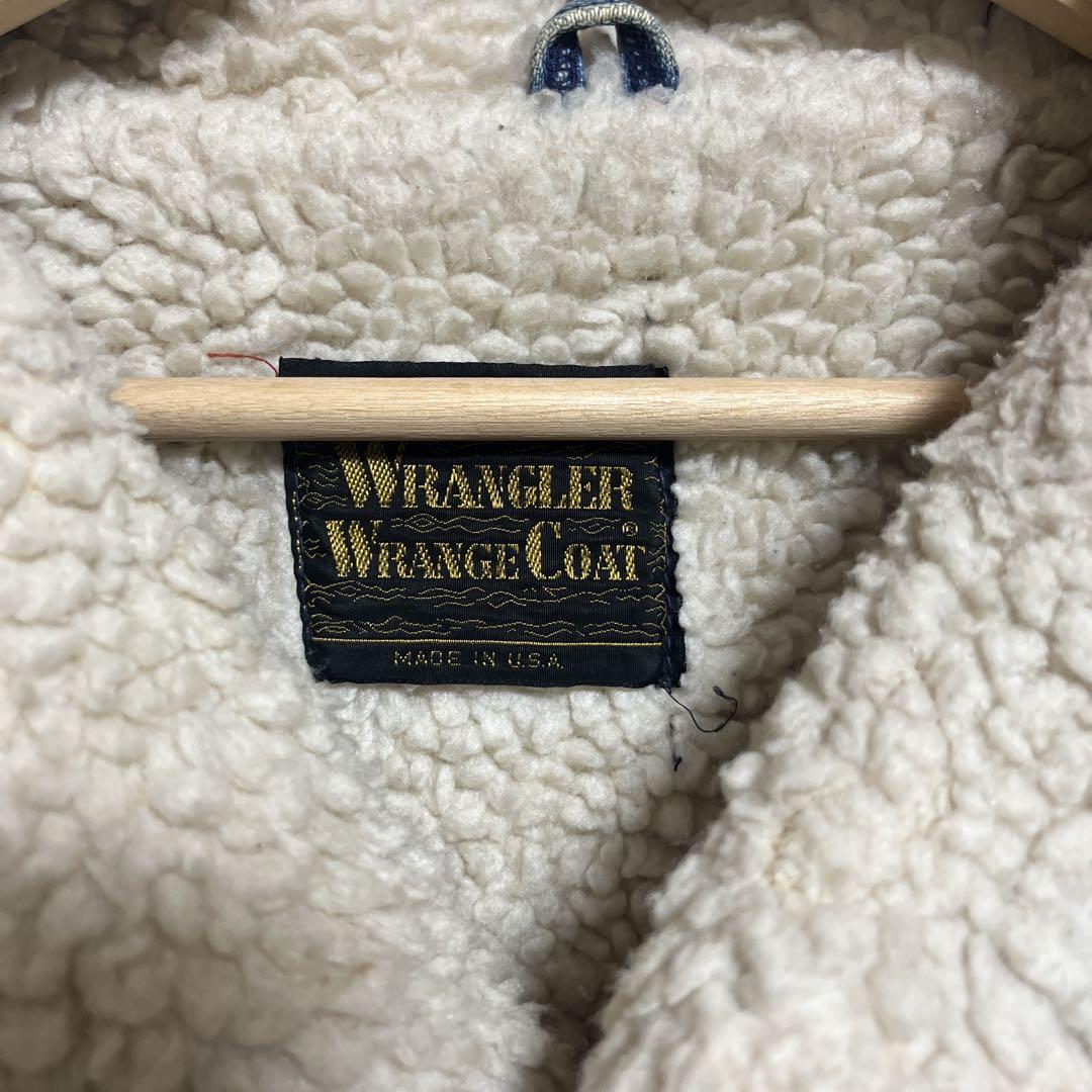 Wrangler ボア襟デニムジャケット L