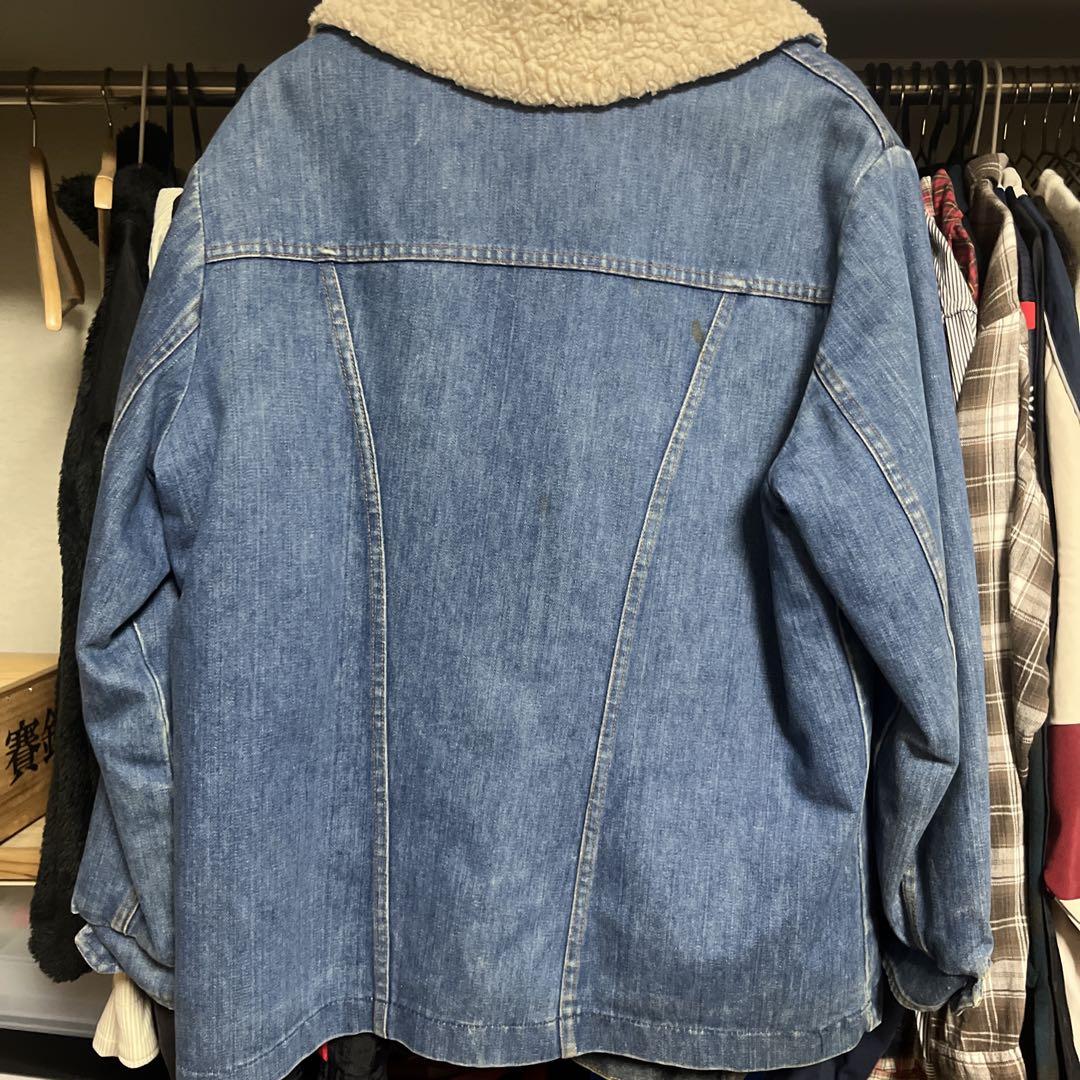 Wrangler ボア襟デニムジャケット L