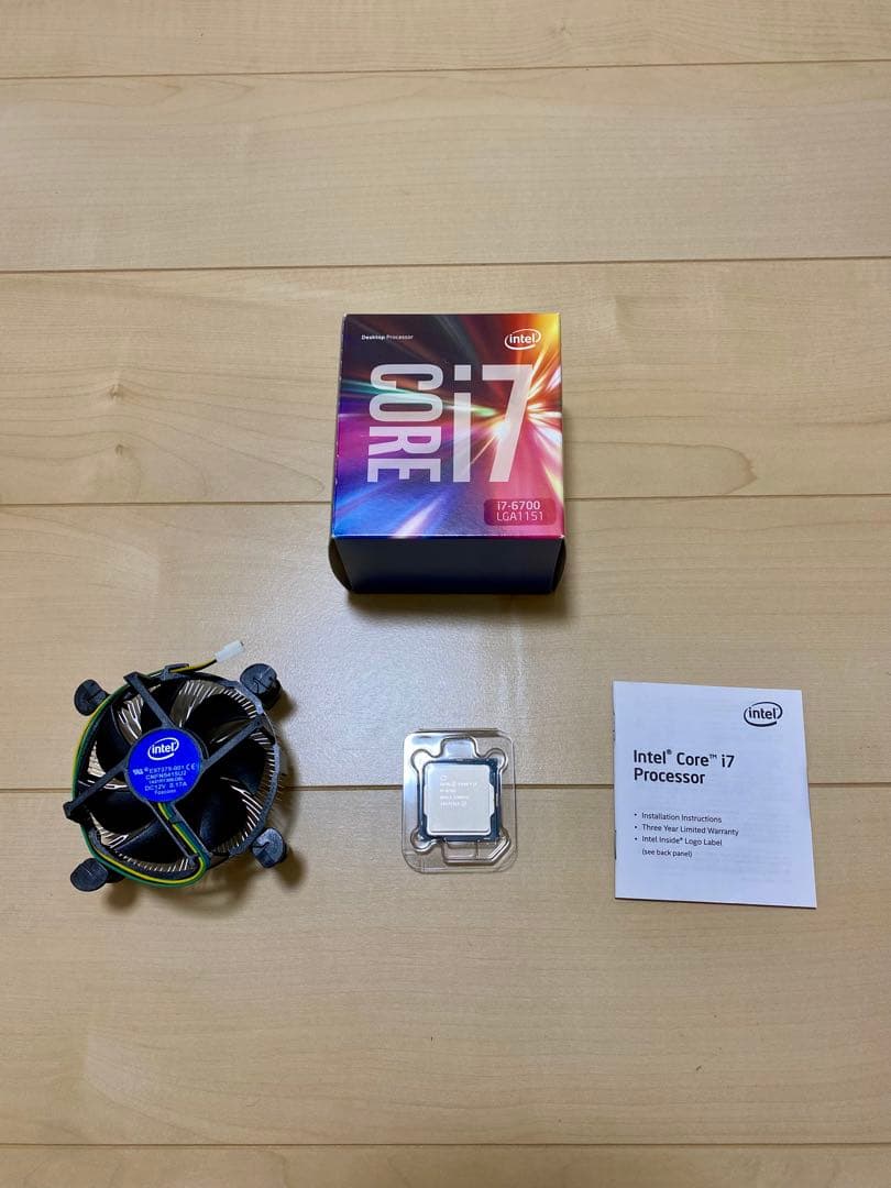 Intel CPU Core i7-6700 ファン付 動作確認済 送料込