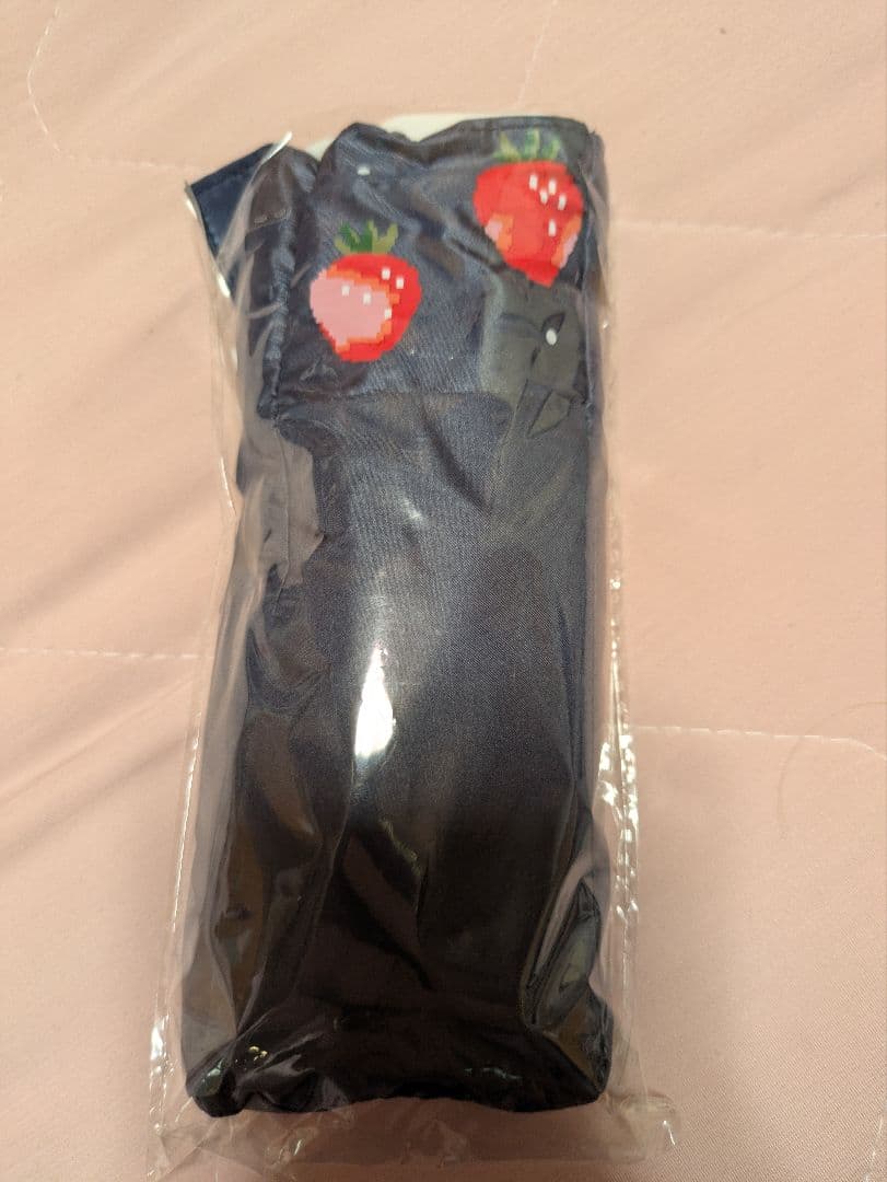 フェイラー　ストロベリードット　晴雨兼用折りたたみ傘　ネイビー