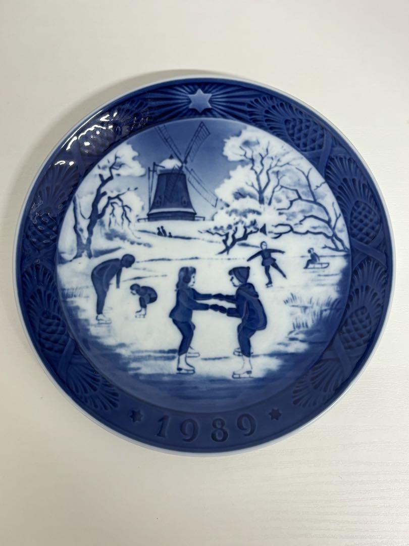 1989年 冬の風景 陶器皿