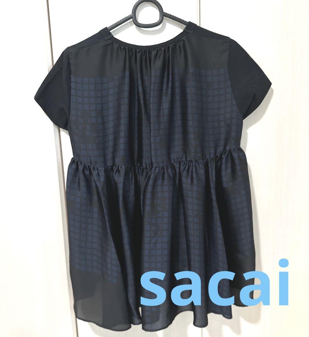 sacaiサカイ　ドッキングカットソーTシャツ　サイズ2