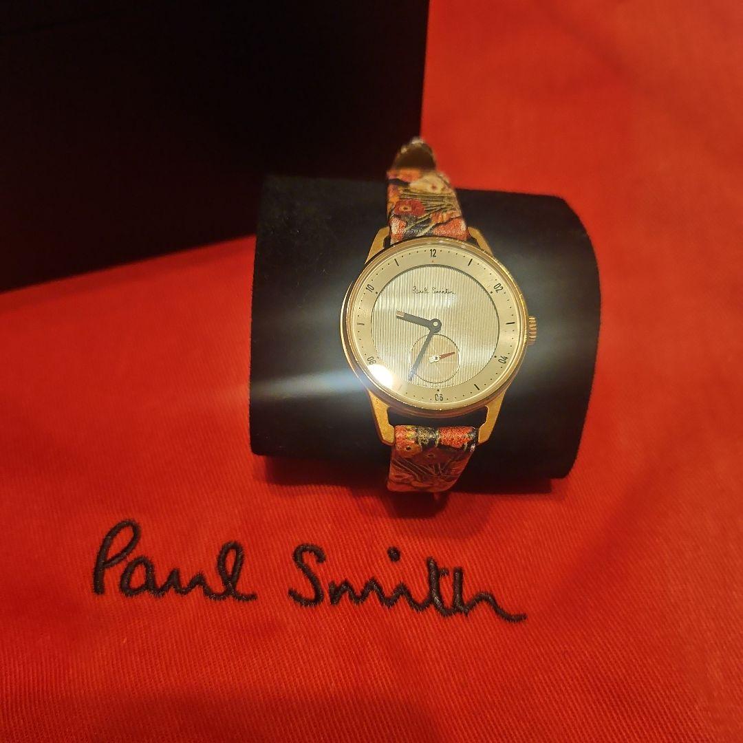 Paul Smith クォーツウオッチ ゴールド 花柄