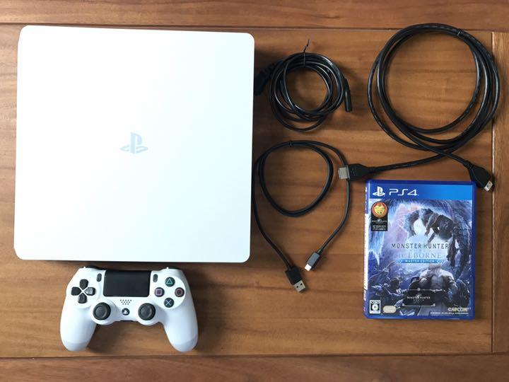 37%割引世界の PS4 本体 ソフト付 グレイシャー・ホワイト 500GB 家庭
