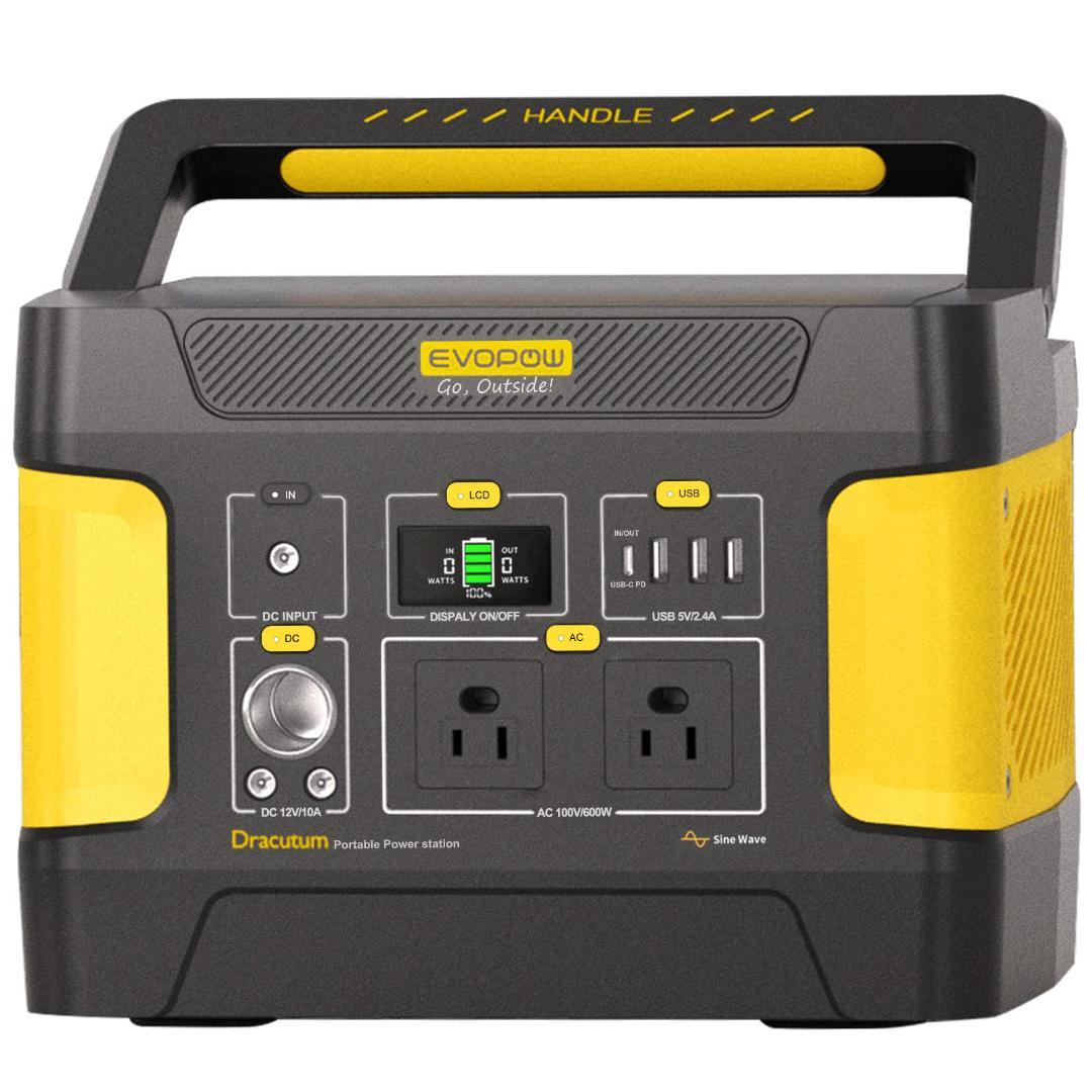 大容量 災害 出力600W 緊急用 非常事態 ポータブル電源 リン酸鉄 画像2