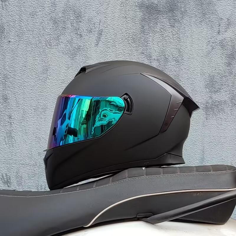 新品 ダブルレンズ フルフェイスヘルメット バイクヘルメット　BK-02