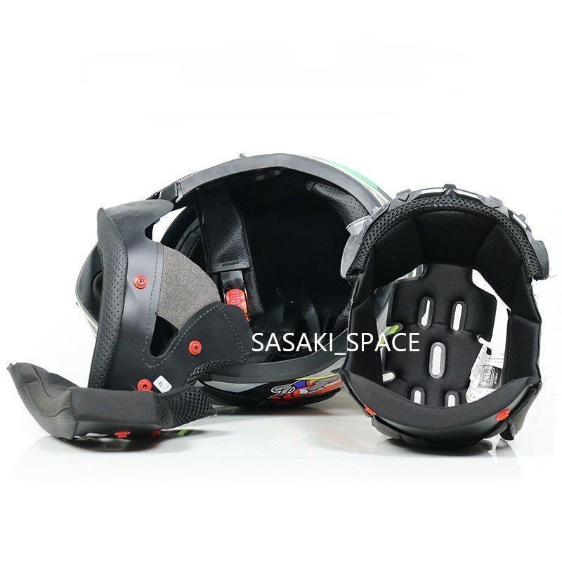 新品 ダブルレンズ フルフェイスヘルメット バイクヘルメット　BK-02