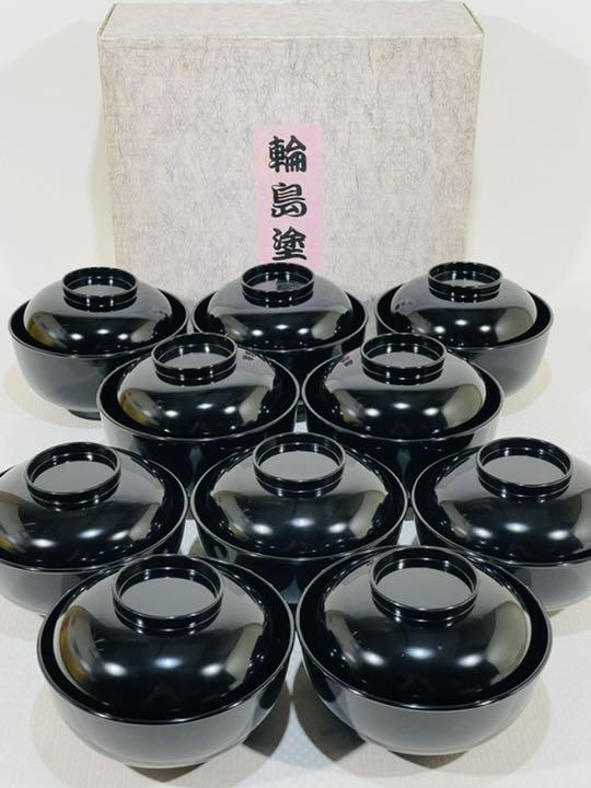 木製 輪島塗 四つ椀(小丸椀)五客 美品 茶道具 懐石道具 送料込 | test