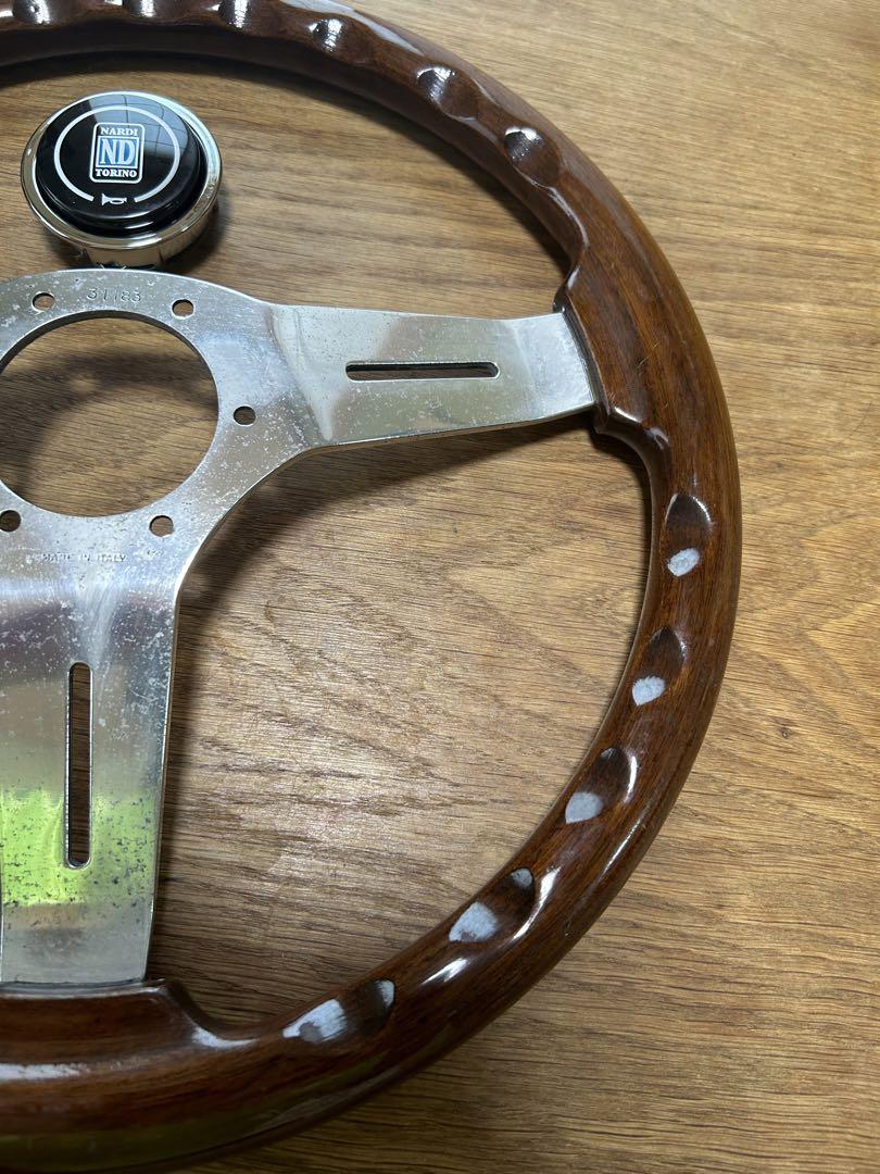 ナルディ 正規品 36パイ コンペティション ウッド ステアリング NARDI 画像8