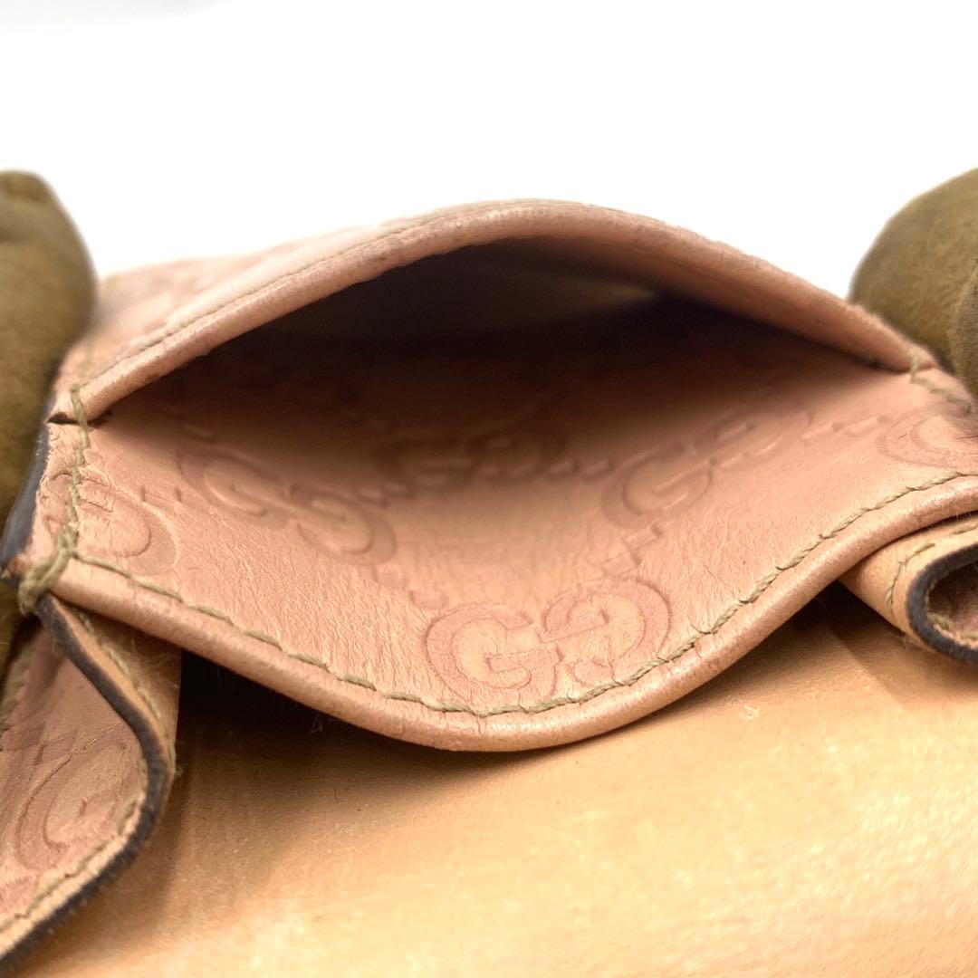 途方もない GUCCI グッチ シマレザー シガレットケース タバコケース GG ポーチ目立った傷や汚れなし