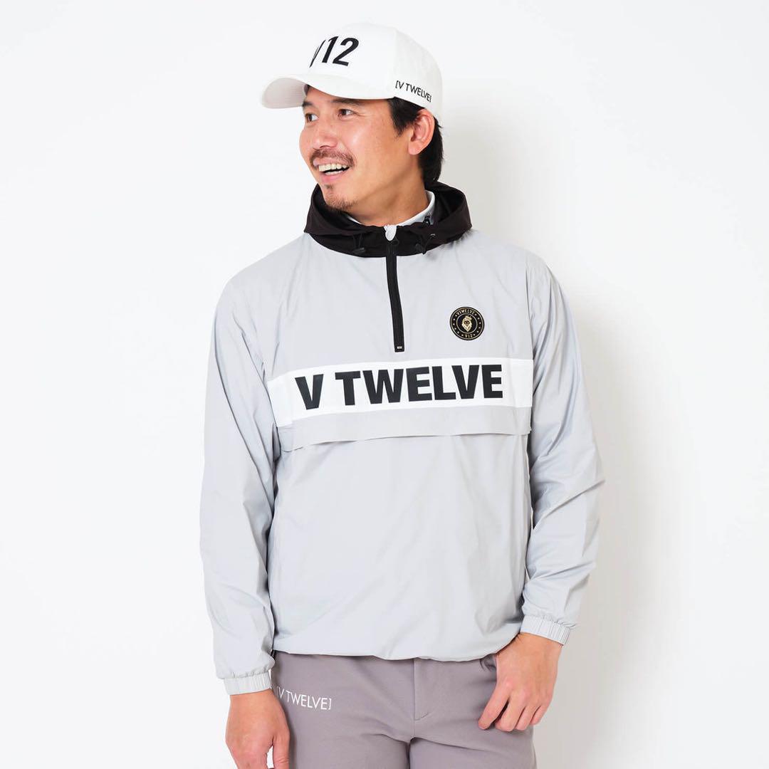 V TWELVE フード付きナイロンジャケット