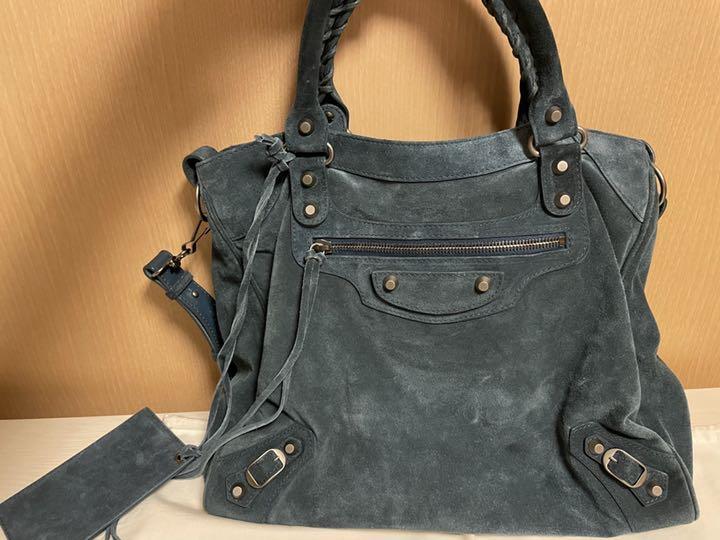 値下げ　バレンシアガ　BALENCIAGA ショルダーバック　スエード　美品