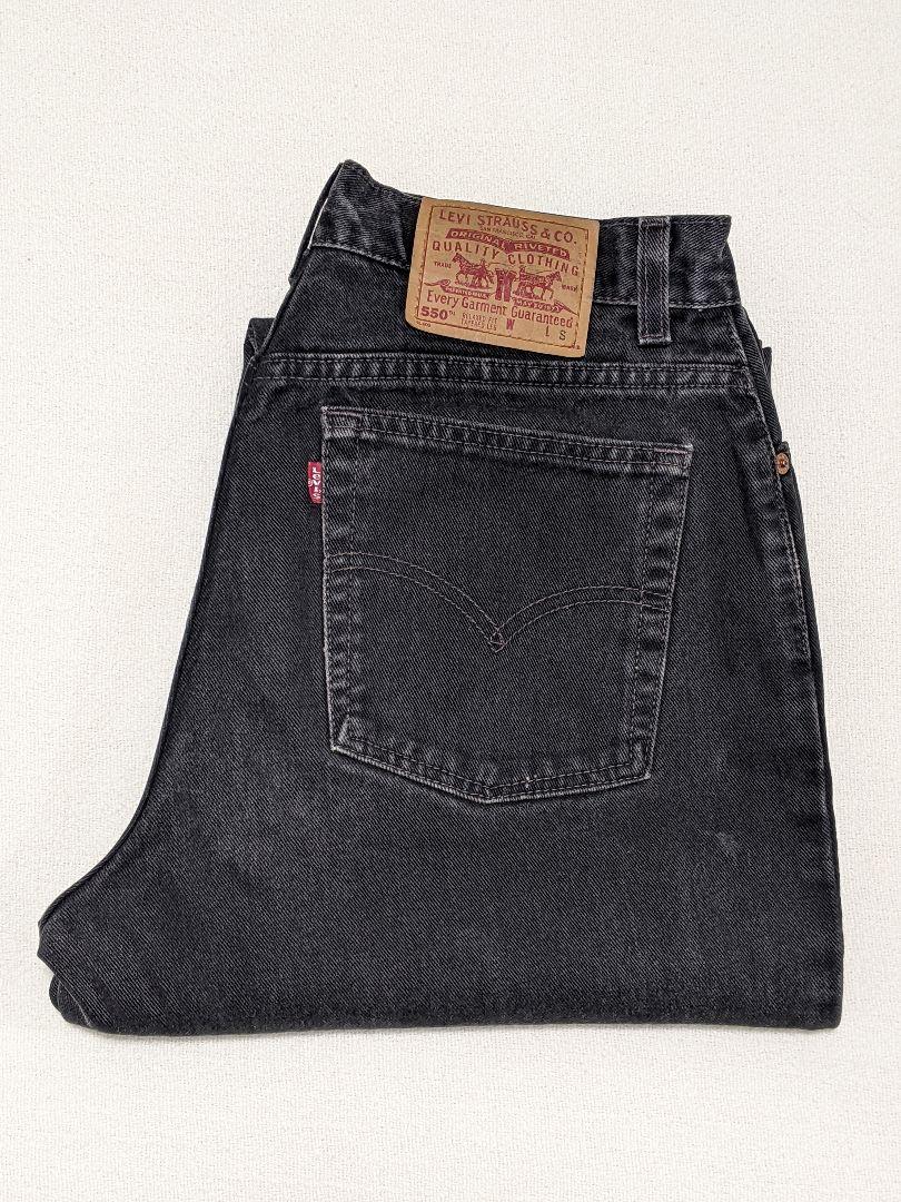 大人気爆買い 美品 90s Levi's リーバイス 550 ブラックジーンズ USA製 古着 8phDI-m27469413373 安い新作