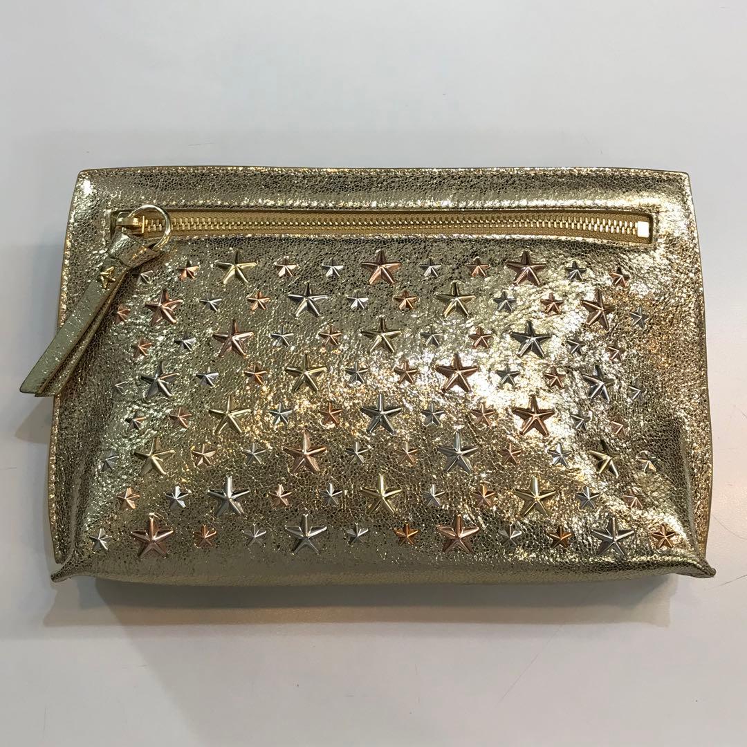 JIMMY CHOO ジミーチュウ スタースタッズ クラッチバッグ ポーチ 鞄Jimmy Choo