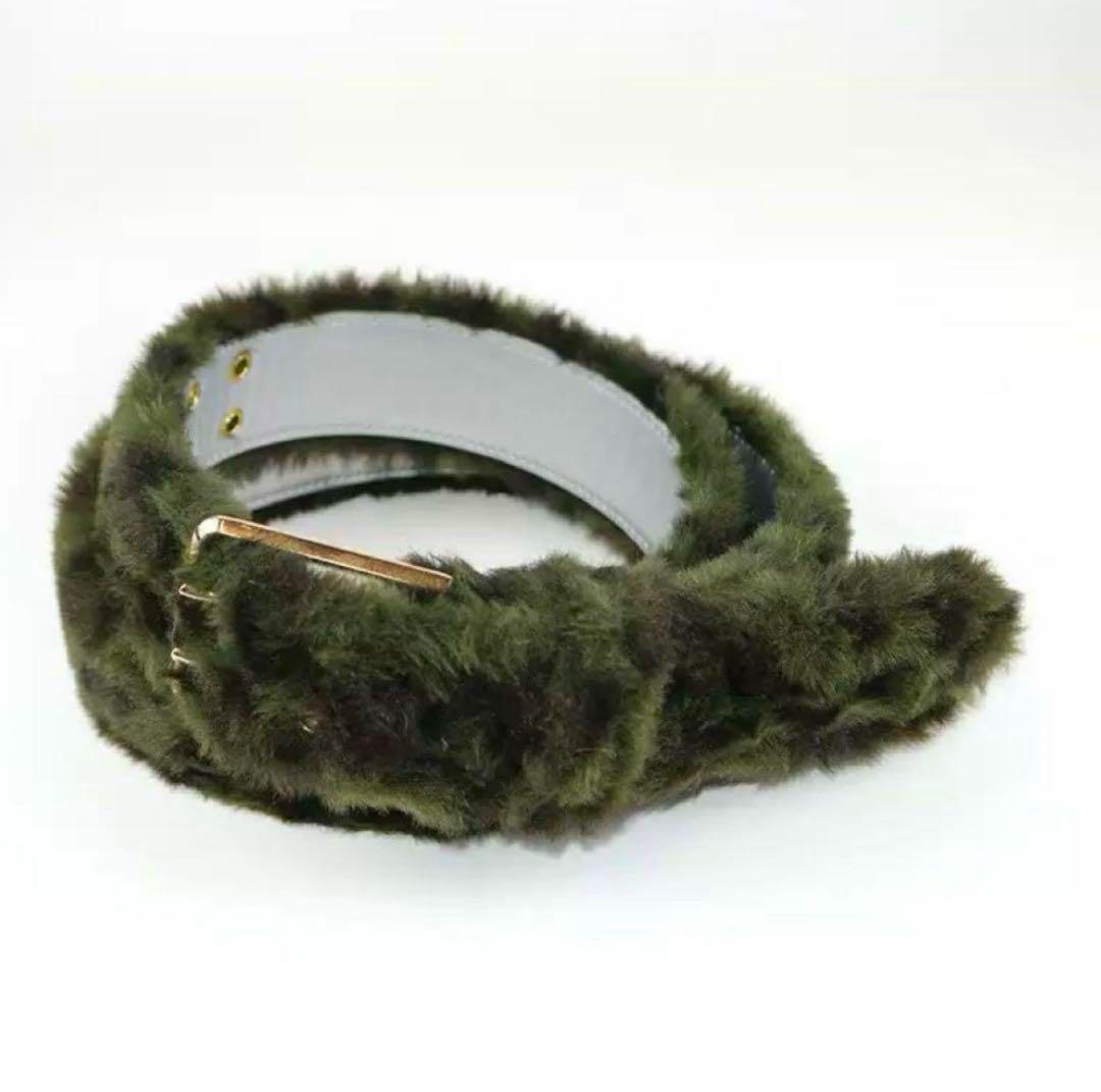売れ筋がひ新作！ AFB似 メルカリ - 新品未使用 緑 ベルト y2k belt Fur Leopard 小物