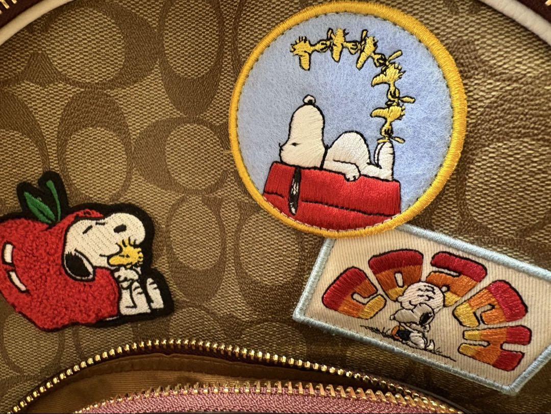COACH スヌーピー パッチ リュック
