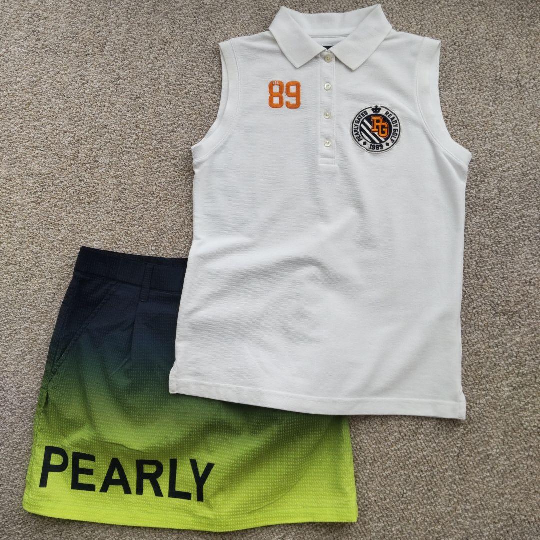 美品】PEARLYGATES ノースリーブポロシャツsize1白 - メルカリ