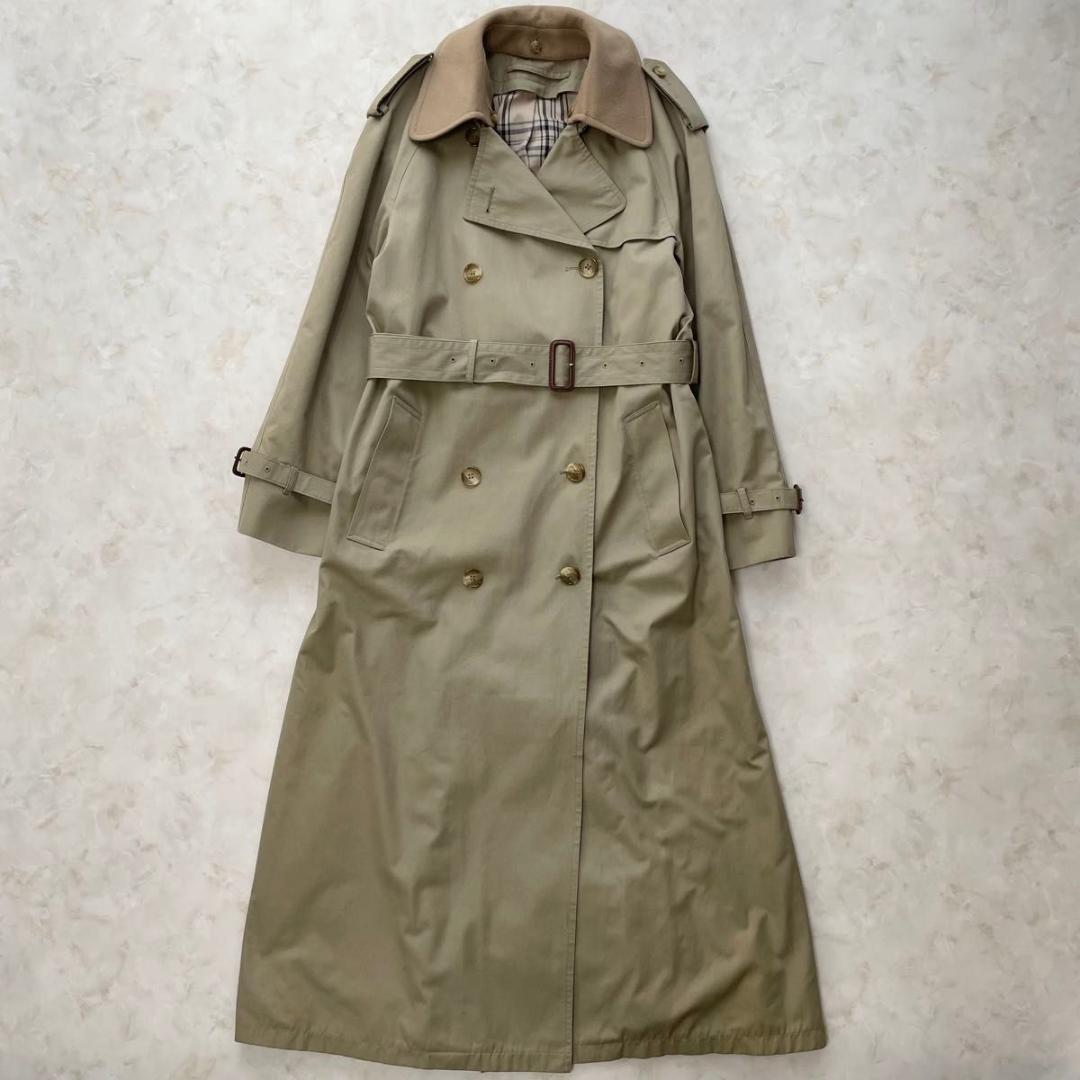 80s BROOKS BROTHERS TRENCH COAT INPORT FABRIC MADE IN USA