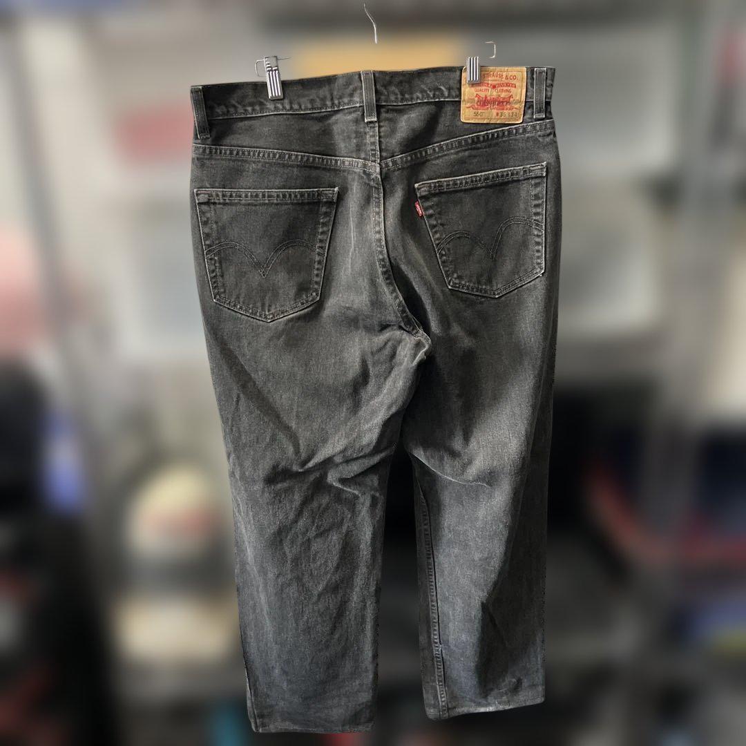 Levi's 550 ブラック ストレートジーンズ W36 L34