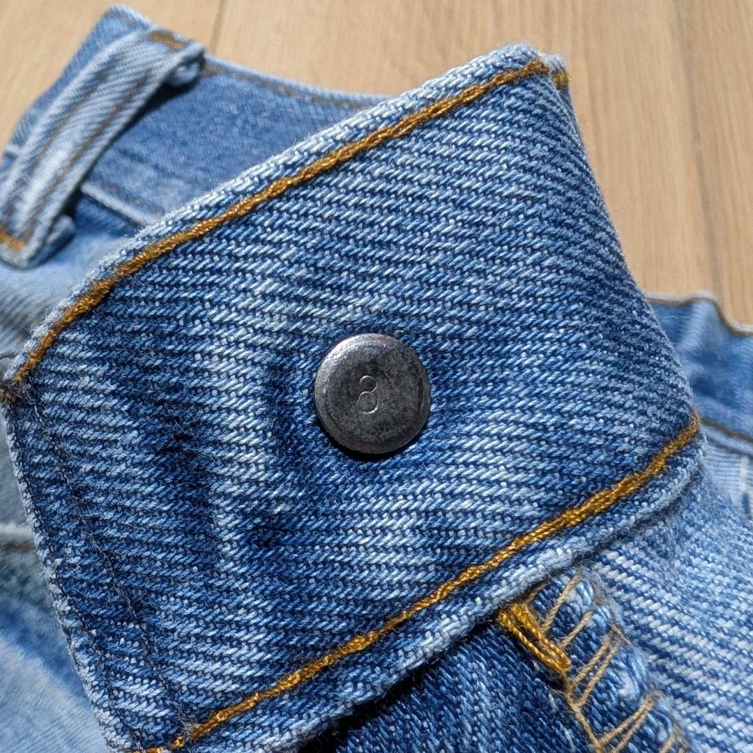 80s 646 66後期 ボタン裏刻印8 42TALON ベルボトム ボロ