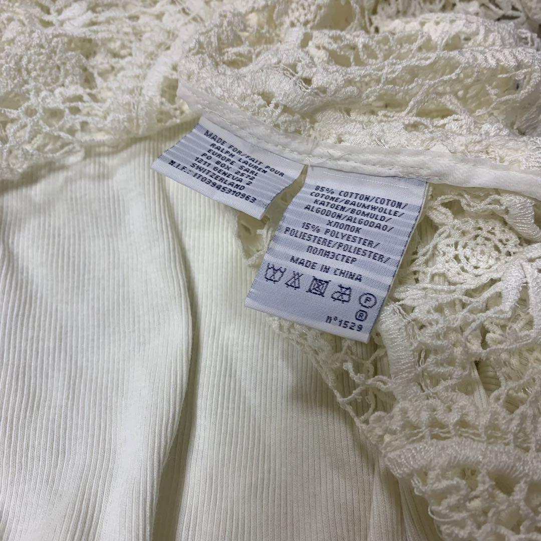 未使用 タグ付】 ラルフローレン 総レース ワンピース XL