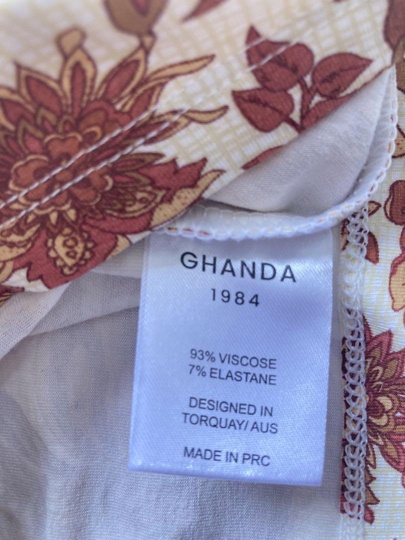 Ghanda clothing サマーニット/花柄キャミソール 3枚セット