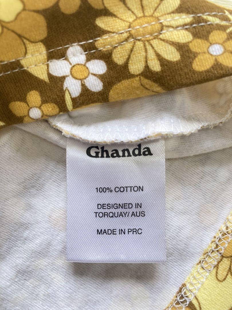 Ghanda clothing サマーニット/花柄キャミソール 3枚セット