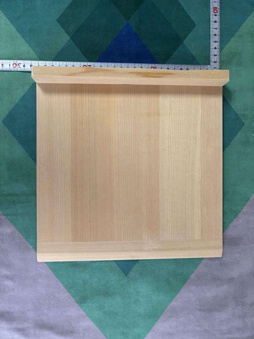 光山作 そば切り包丁（切れ者 麺切包丁） 33cm 専用ケース付き　駒板27cm