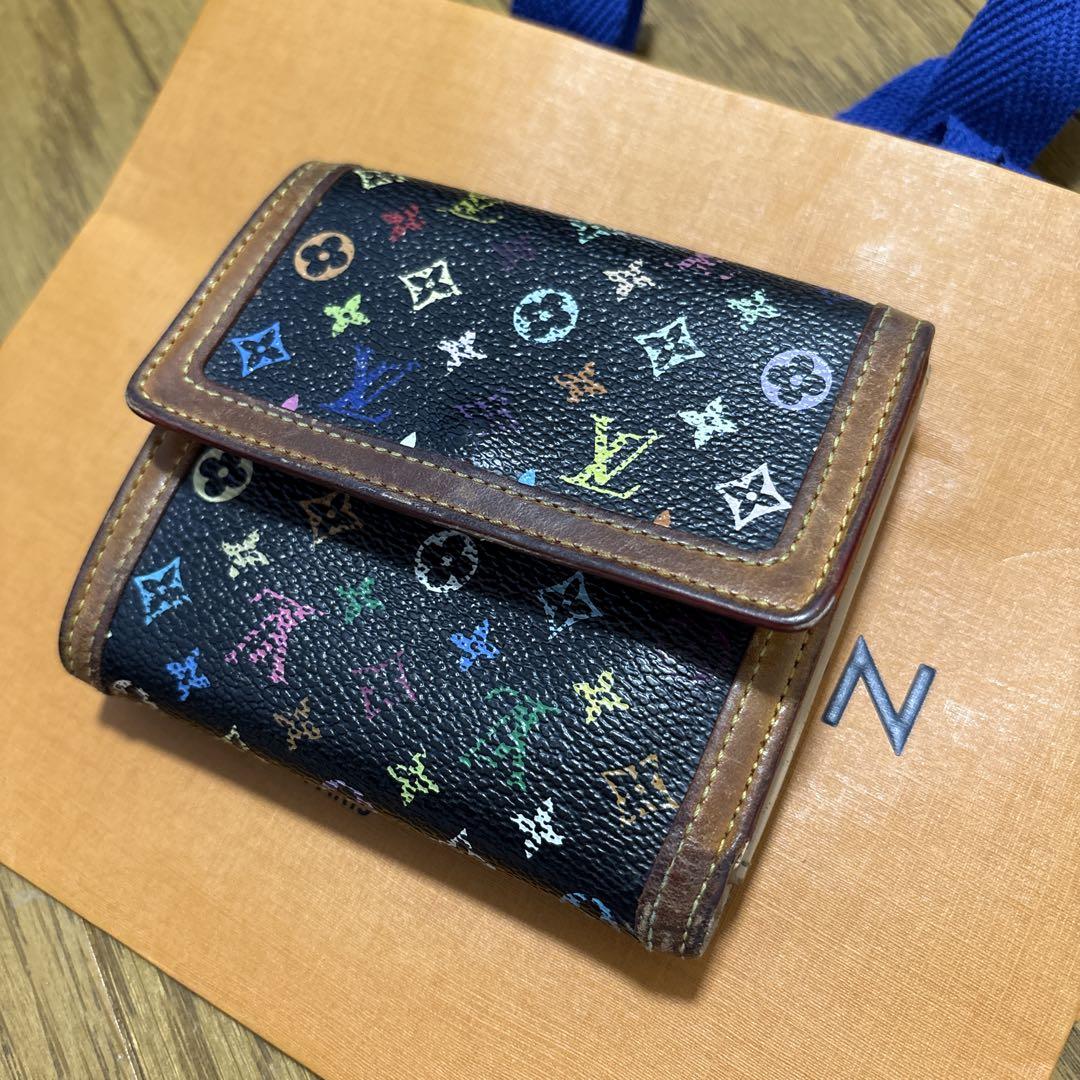 ルイ・ヴィトン 二つ折り財布 マルチカラー