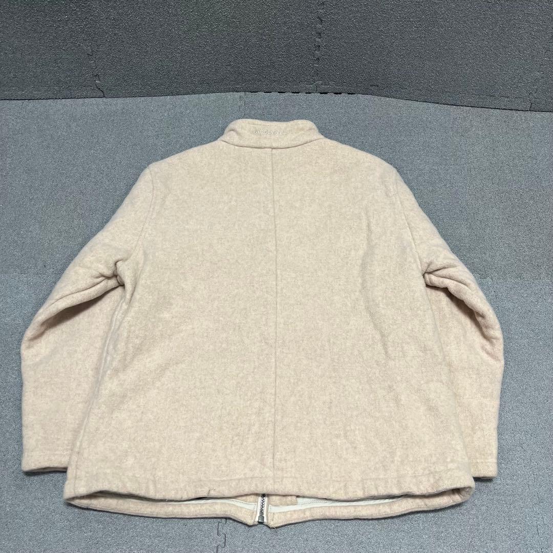 1096 WOOLRICH 15601 バニラヘザー ウール×中綿 レディースL