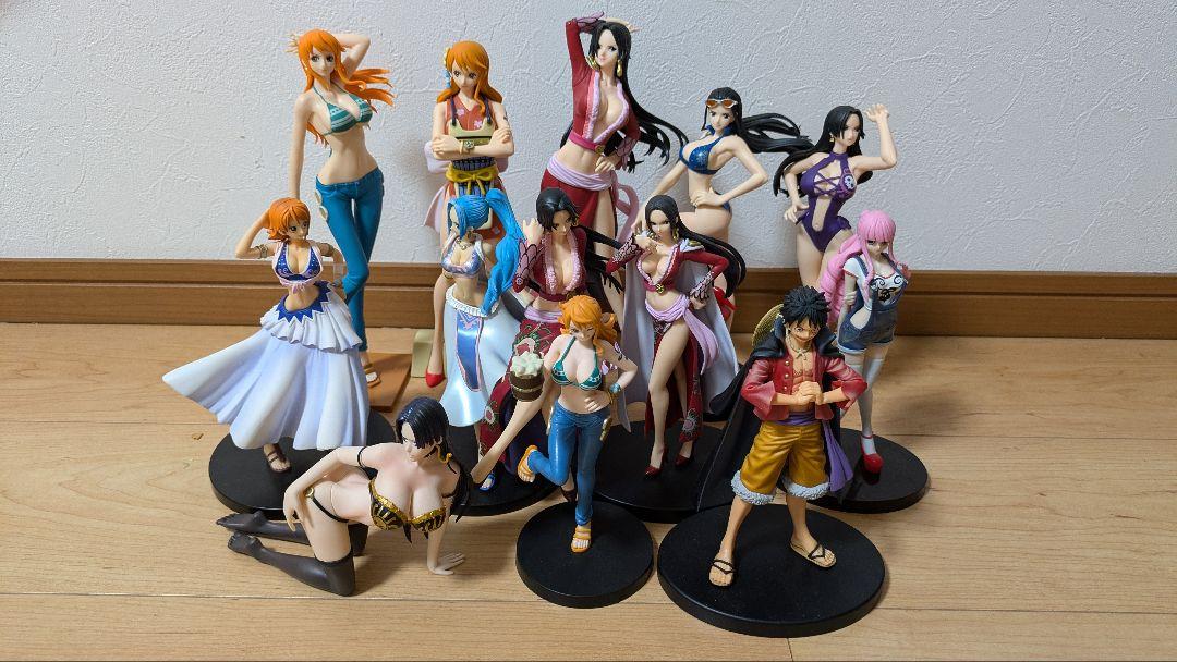 ワンピース フィギュア ONEPIECE ルフィ ハンコック ナミ　まとめ売り ワンピース ナミ ハンコック セクシーフィギュア まとめ売り