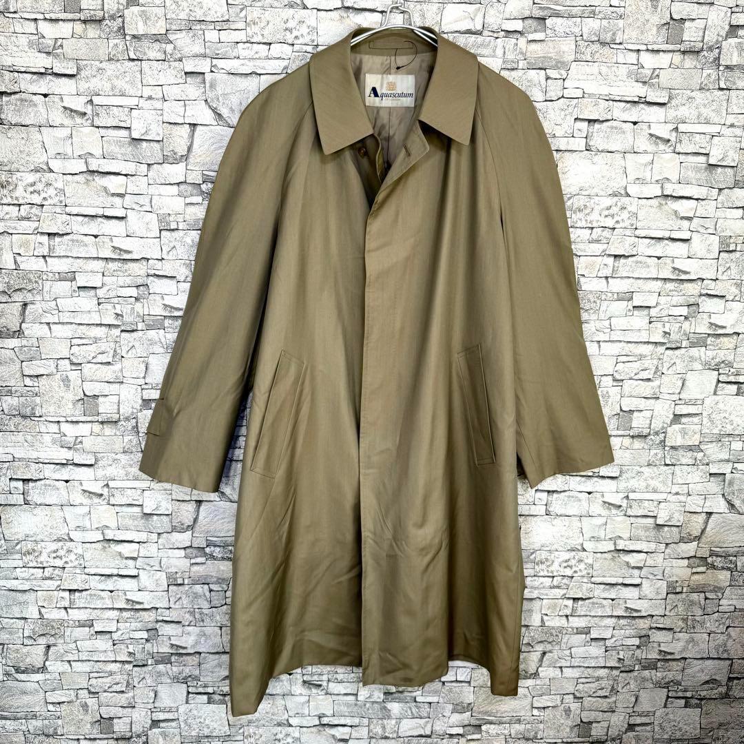 Aquascutum アクアスキュータム ステンカラースプリングコート 日本製