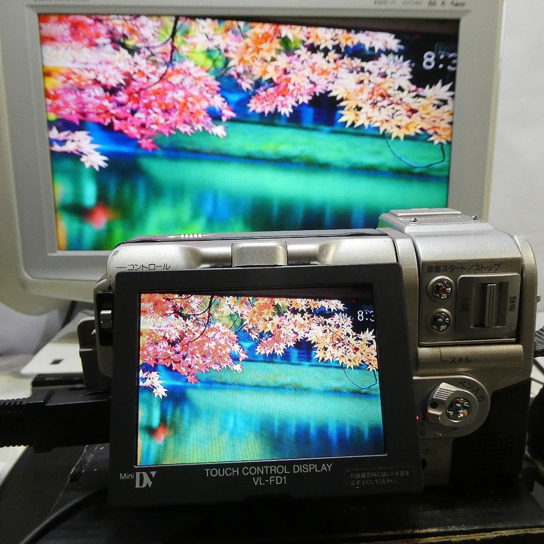 美品・動作良好 シャープ VL-FD1 MiniDV ビデオカメラ ダビング