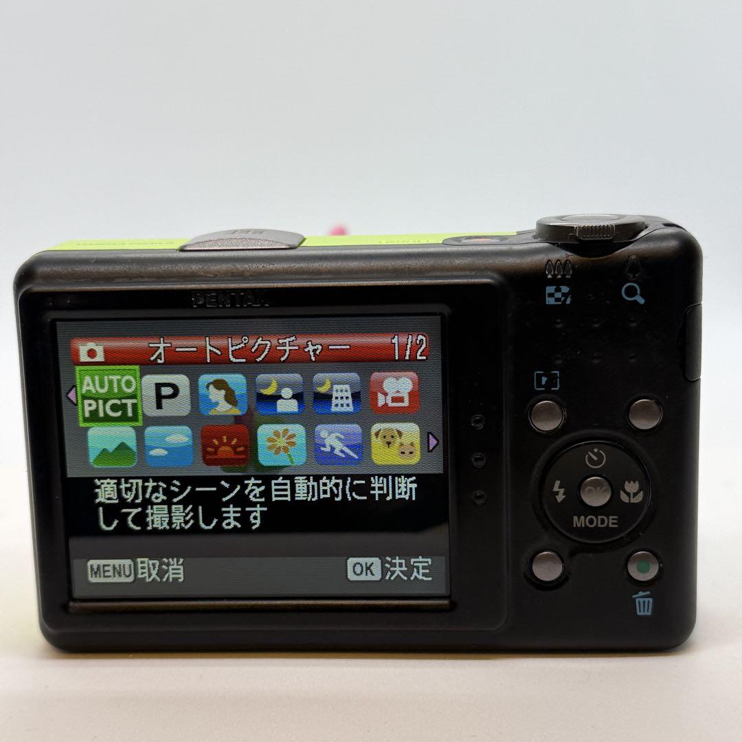 PENTAX  optio RZ10 ライム Amazon | PENTAX デジタルカメラ Optio RZ10 ライム 1400万画素