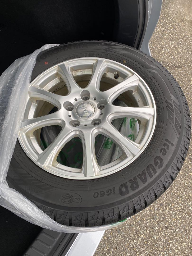 1シーズン使用　着払い　スタッドレス 4本セット IG60 215 60R 16