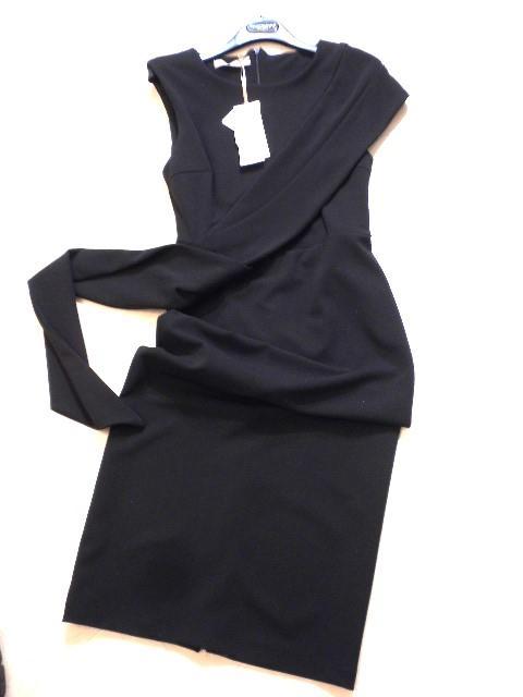 24SS◆リナシメント◆全方向！女度高めデザインの黒ペンシルタイトワンピ！XS 24SS◇リナシメント◇全方向！女度高めデザインの黒ペンシル